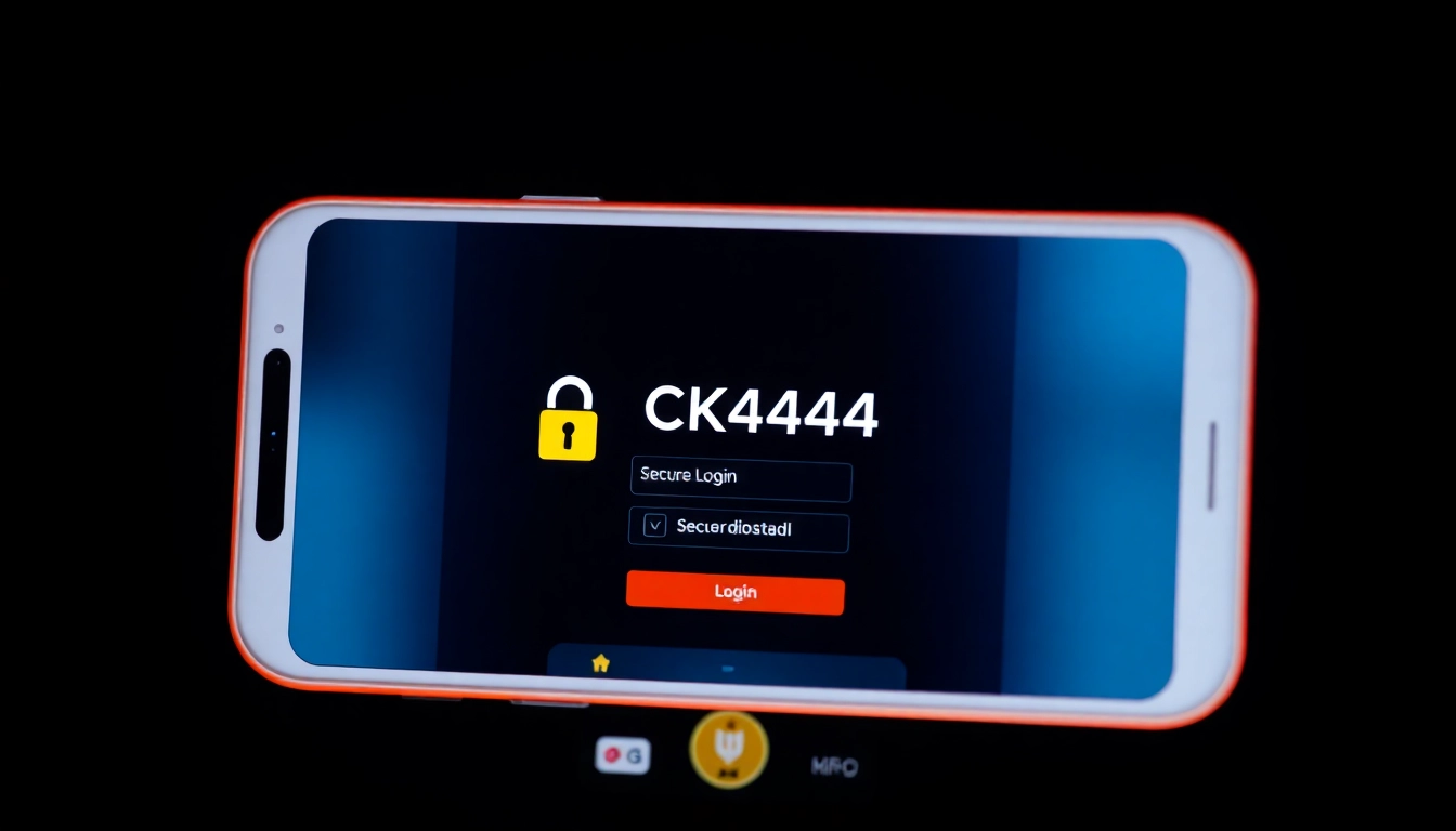 Guide to CK4444 login app Android features focusing on secure access and smooth gaming experience for users.
