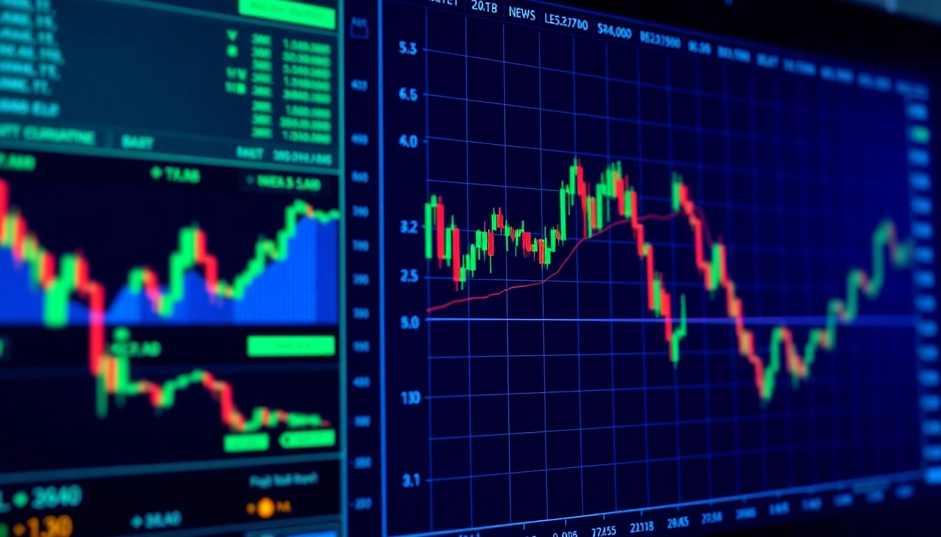 Cryptocurrency Trading News highlights with a professional trader analyzing digital market
