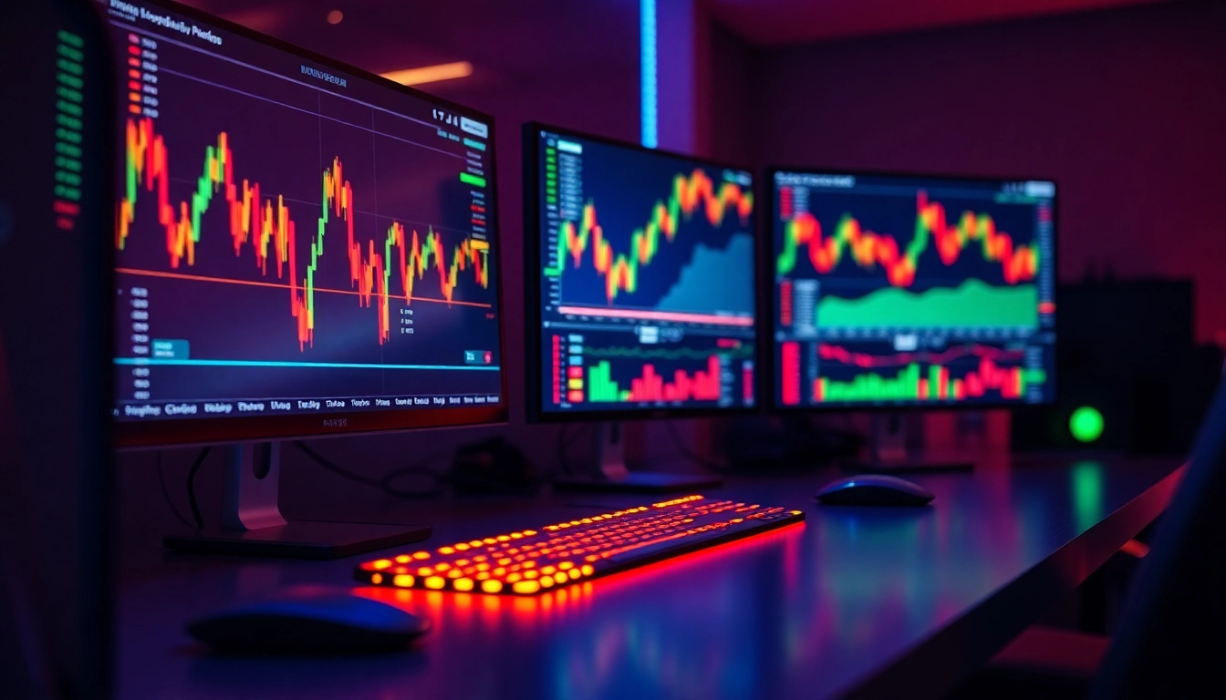 Cryptocurrency Trading News Dynamic market trends displayed on modern trading screens for investors