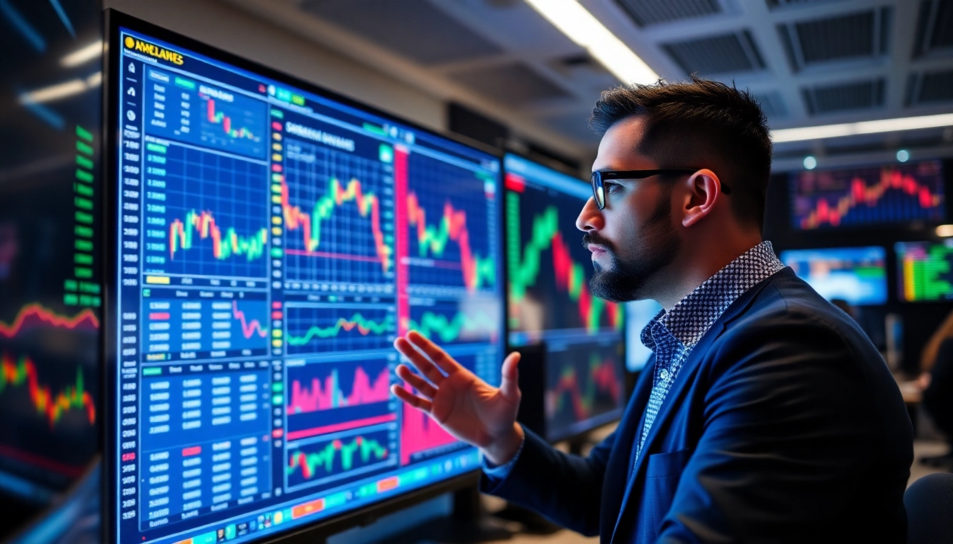 Trading view platform showcasing live market charts and trading analysis for traders and investors